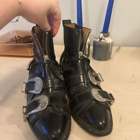 TOGA PULLA black two buckle western boots - Picture 8 of 8